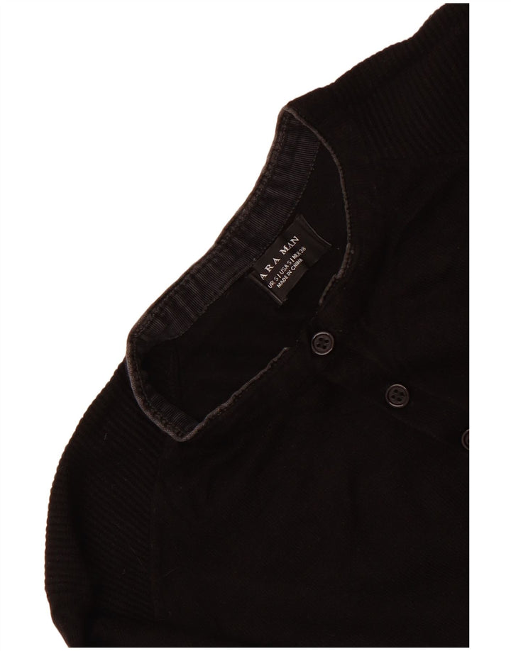 Zara Suéter masculino com gola redonda pequeno preto