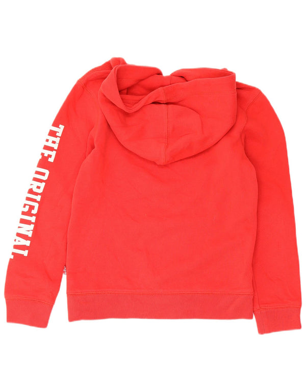 Suéter gráfico com capuz Levi's Boys 9-10 anos algodão vermelho