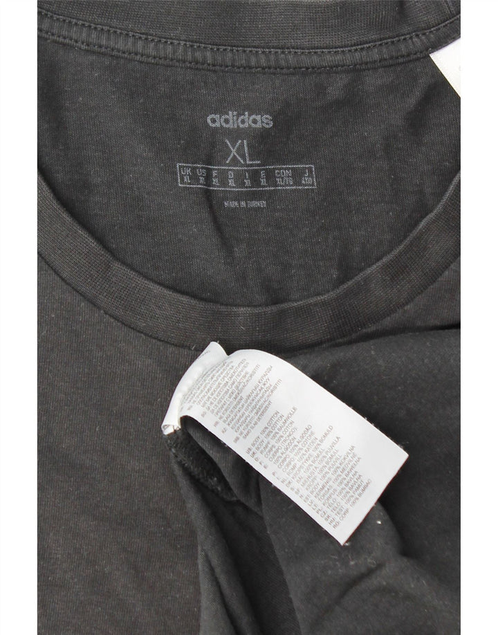 Camiseta masculina ADIDAS Top XL algodão preto
