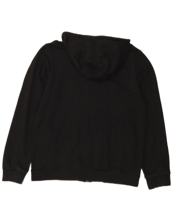 Suéter Lacoste masculino com capuz e zíper tamanho 5 grande algodão preto