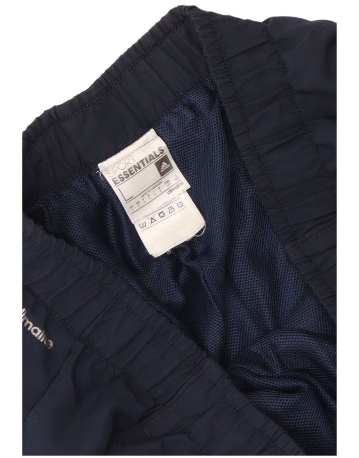 Shorts esportivos masculinos Adidas Climalite grandes poliéster azul marinho