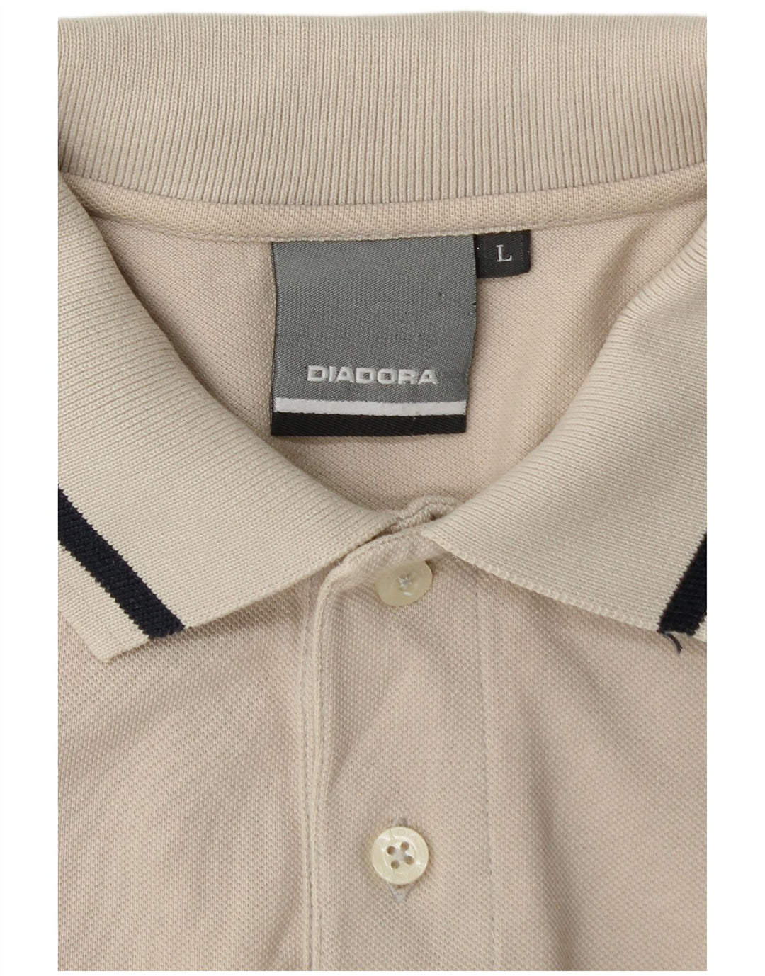 Camisa polo masculina DIADORA grande algodão branco