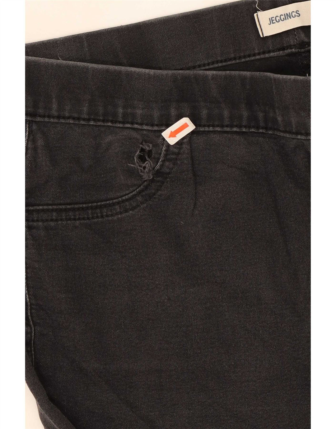 Calça jeans feminina Marks & Spencer UK 14 médio W30 L29 algodão preto