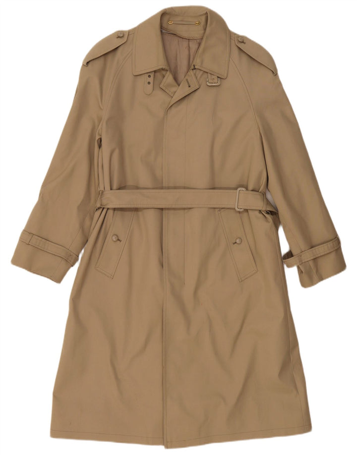 Trench Coat Vintage Masculino IT 46 Lã Bege Pequena