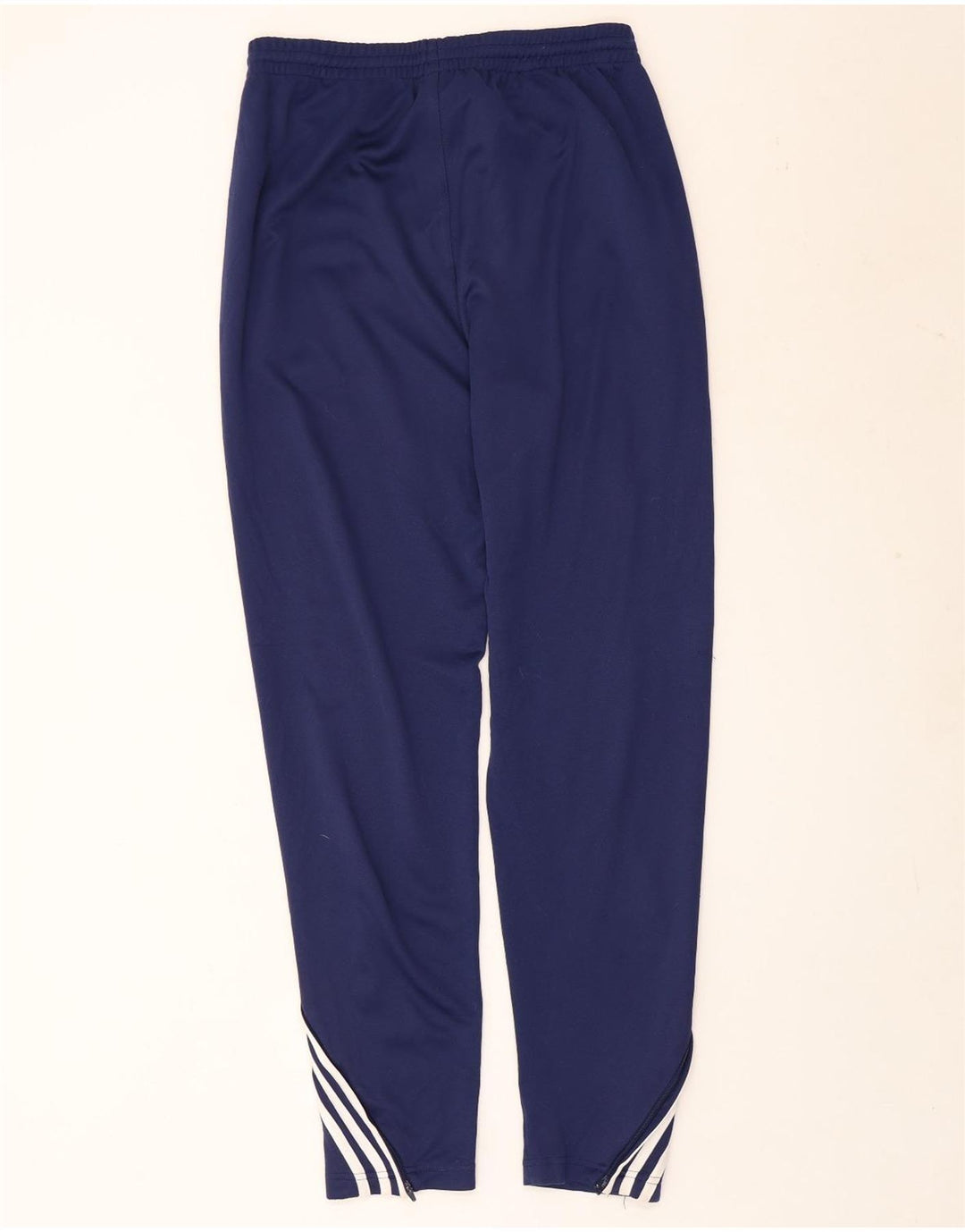 Calças de treino masculinas Adidas UK 40/42 poliéster azul marinho médio