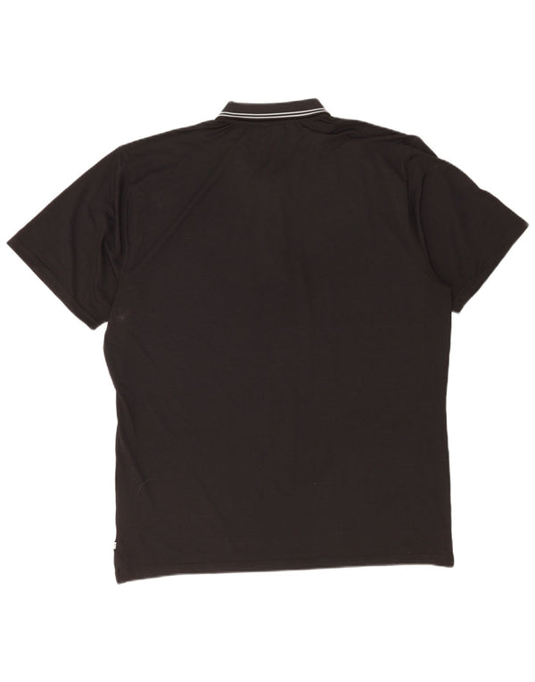 Camisa polo masculina Calvin Klein 2XL poliéster listrado preto