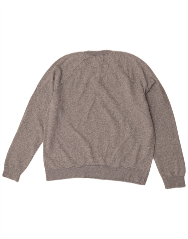 Moletom masculino Nike Jumper grande algodão manchado cinza