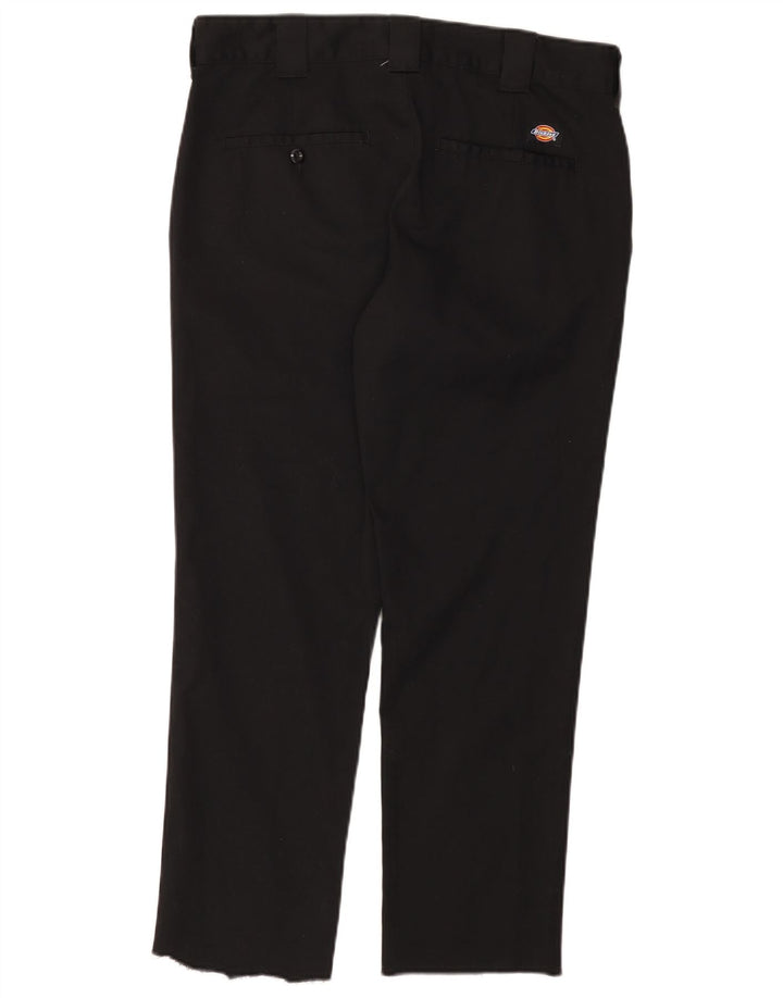 Calças Dickies masculinas Slim Fit Chino W32 L27 poliéster preto