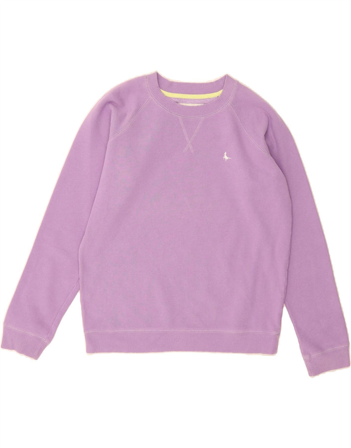 JACK WILLS Womens Oversized Sweatshirt Jumper UK 6 XS Purple Cotton Vintage Jack Wills and Second-Hand Jack Wills from Messina Hembry 