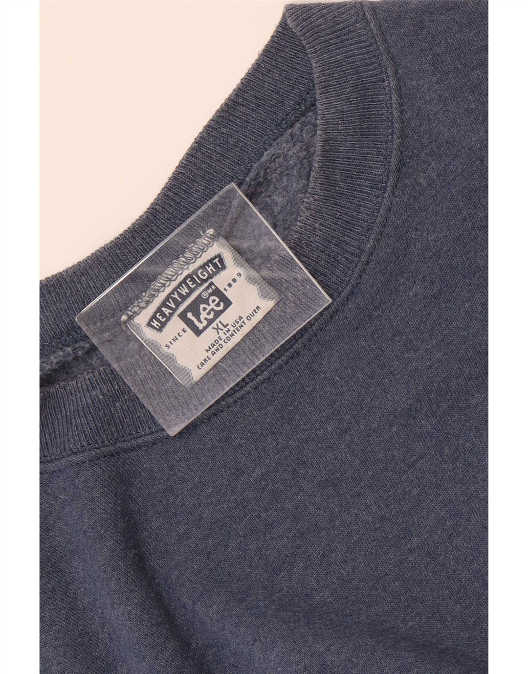 Lee moletom masculino jumper XL algodão azul