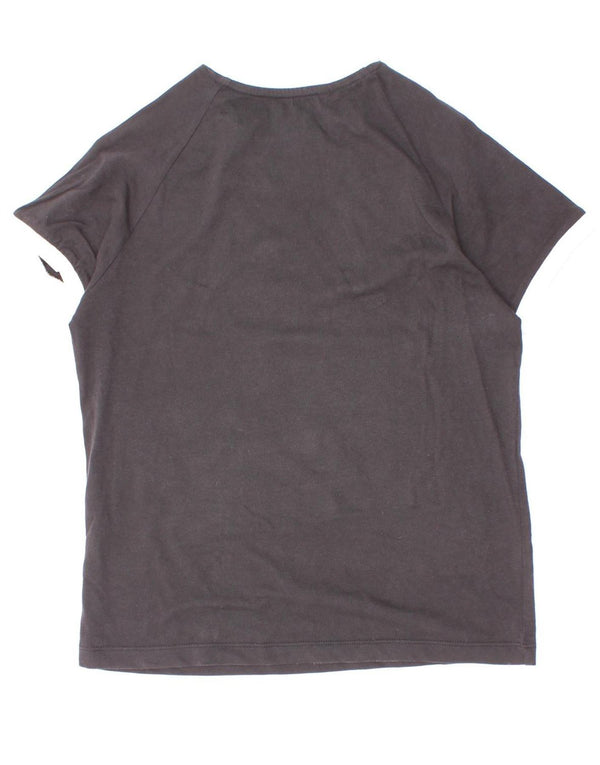 Camiseta Adidas Meninos 9-10 Anos Preto Colorblock Algodão