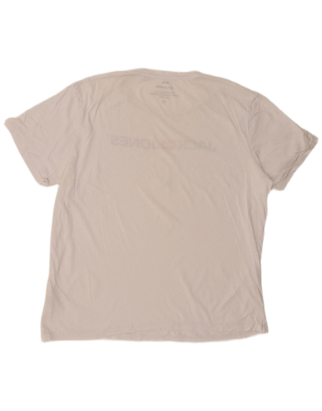 Camiseta gráfica masculina JACK & JONES 2XL algodão branco