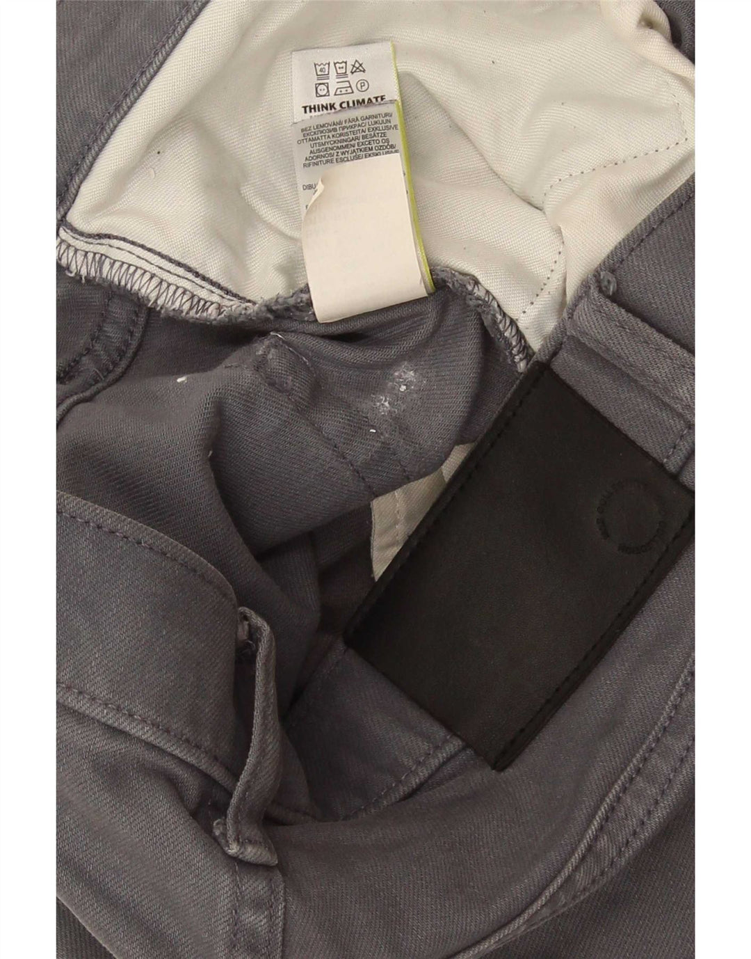 Marks & Spencer Mens Slim Jeans W32 L33 Cinza Algodão