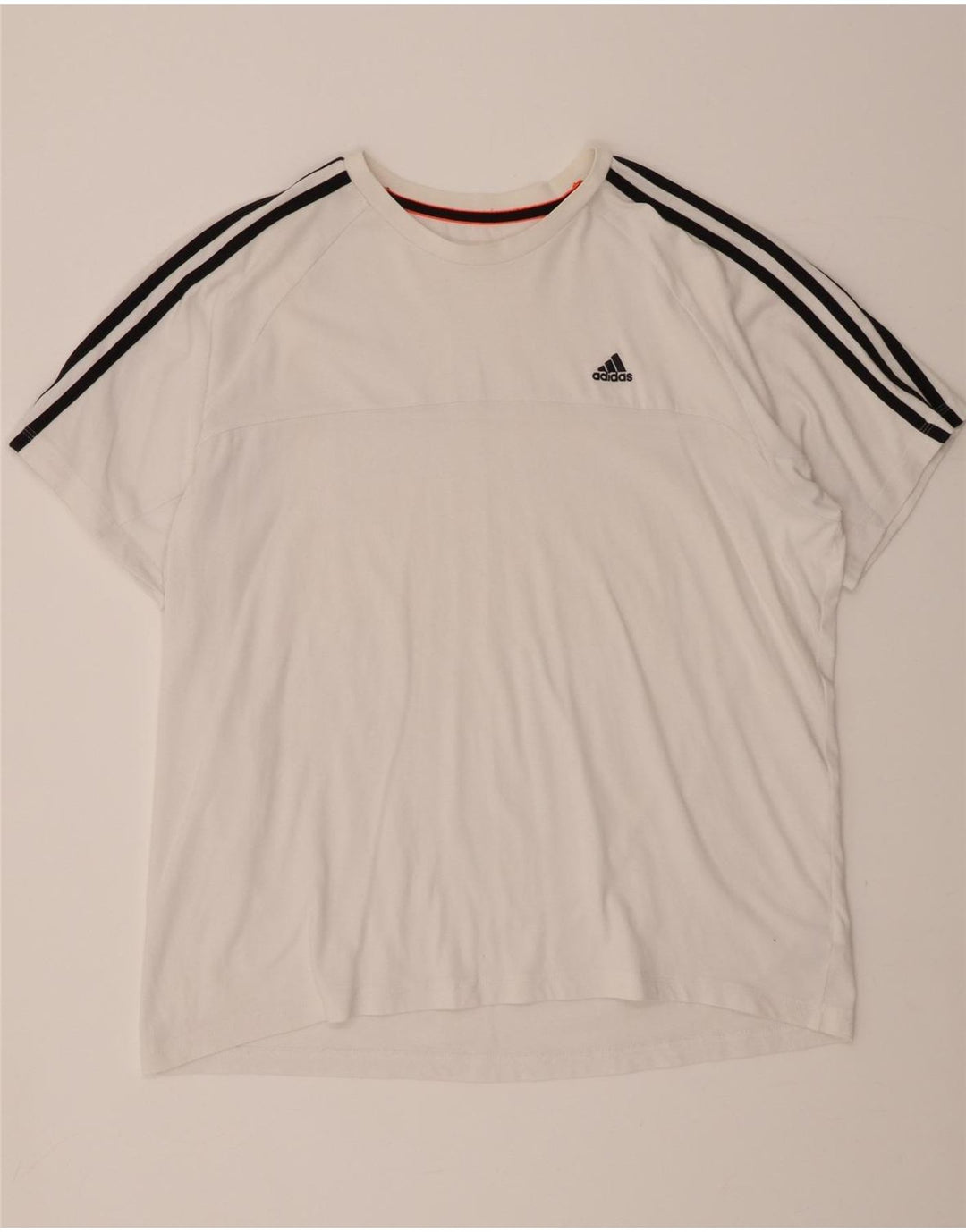 ADIDAS Mens Climalite T-Shirt Top XL White Cotton Vintage Adidas and Second-Hand Adidas from Messina Hembry 
