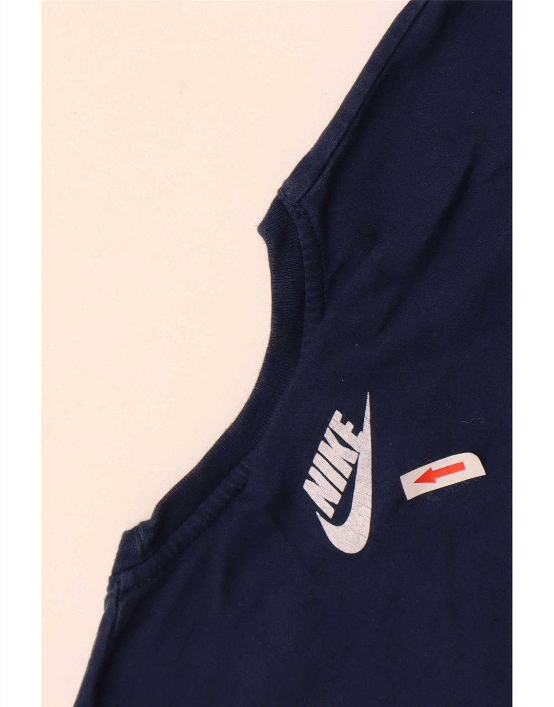 Camiseta Nike masculina gráfica grande algodão azul marinho