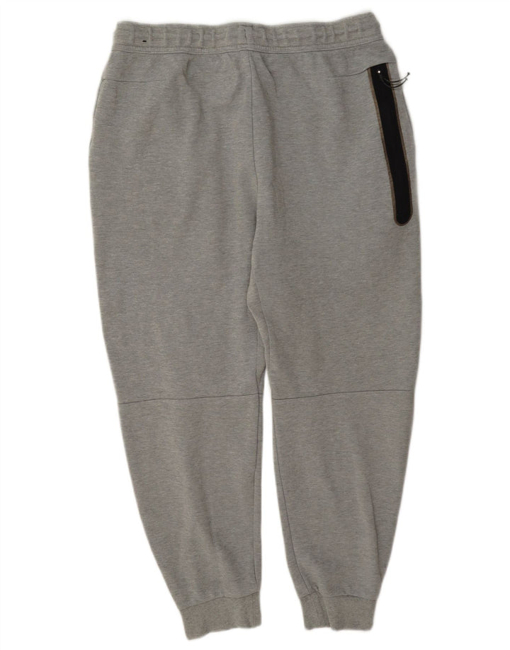 Calça de treino masculina Nike joggers grande algodão cinza