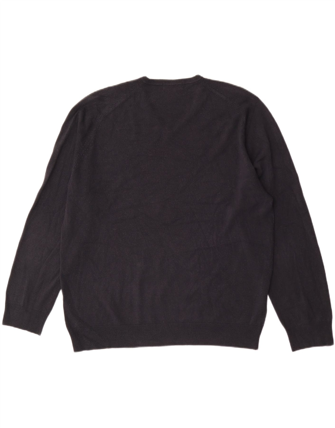 Suéter masculino Marks & Spencer com decote em V XL azul marinho acrílico