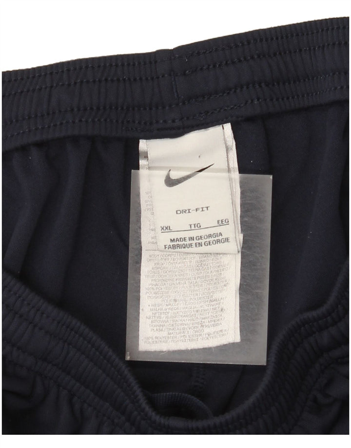Calça de treino Nike masculina Dri Fit 2XL azul marinho poliéster