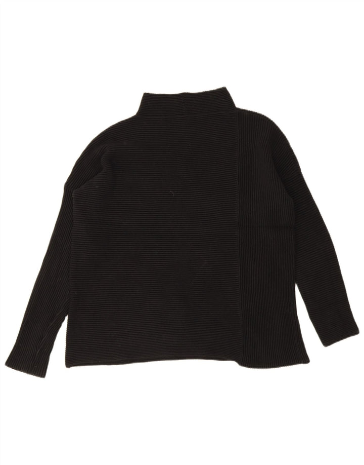 Suéter feminino com gola tartaruga French Connection Reino Unido 10 pequeno preto