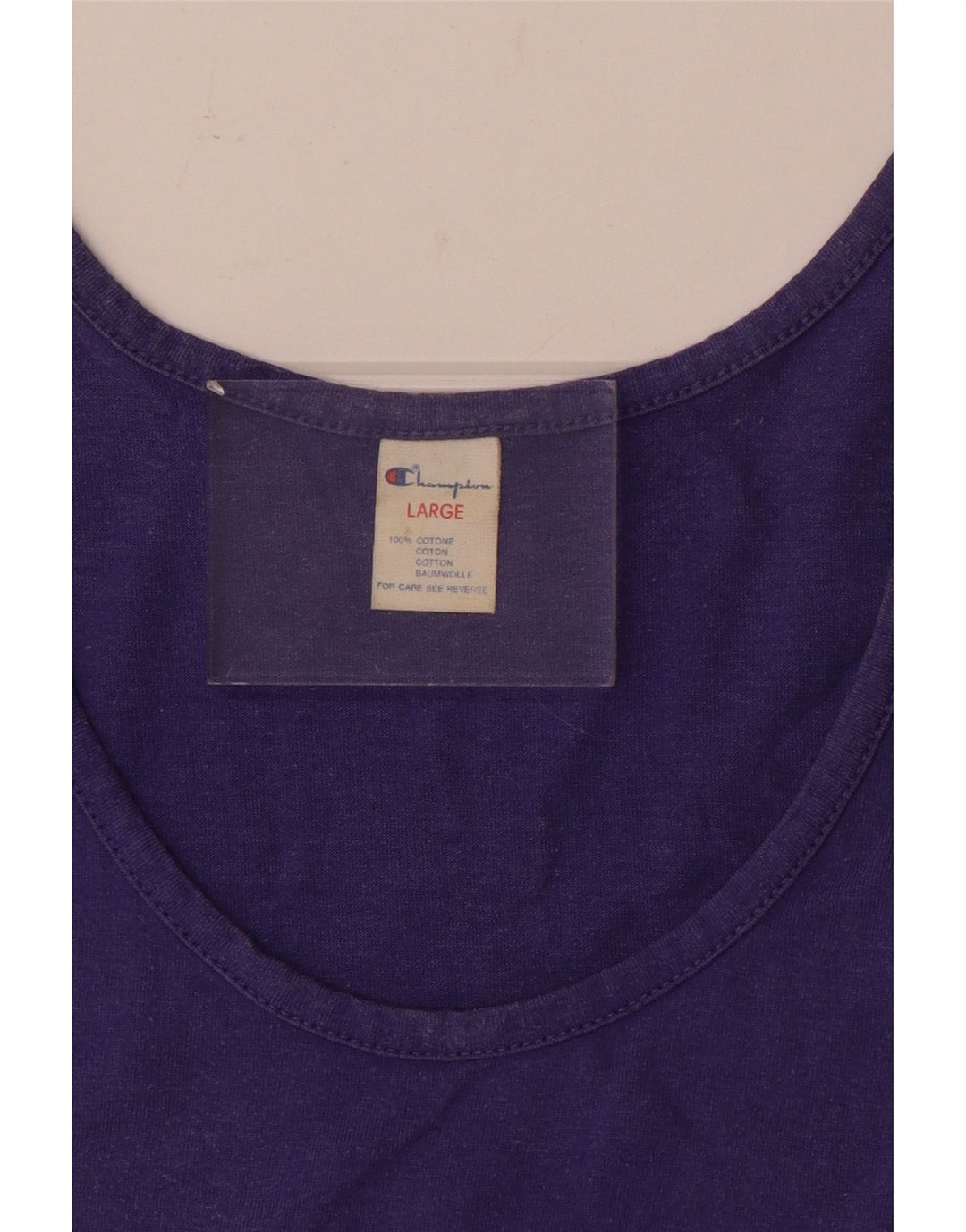 Colete gráfico masculino Champion grande algodão roxo