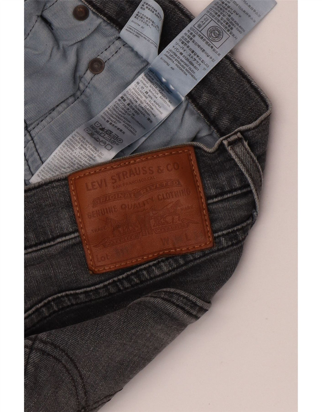 Levi's Masculino 511 Slim Jeans W34 L34 Cinza Algodão