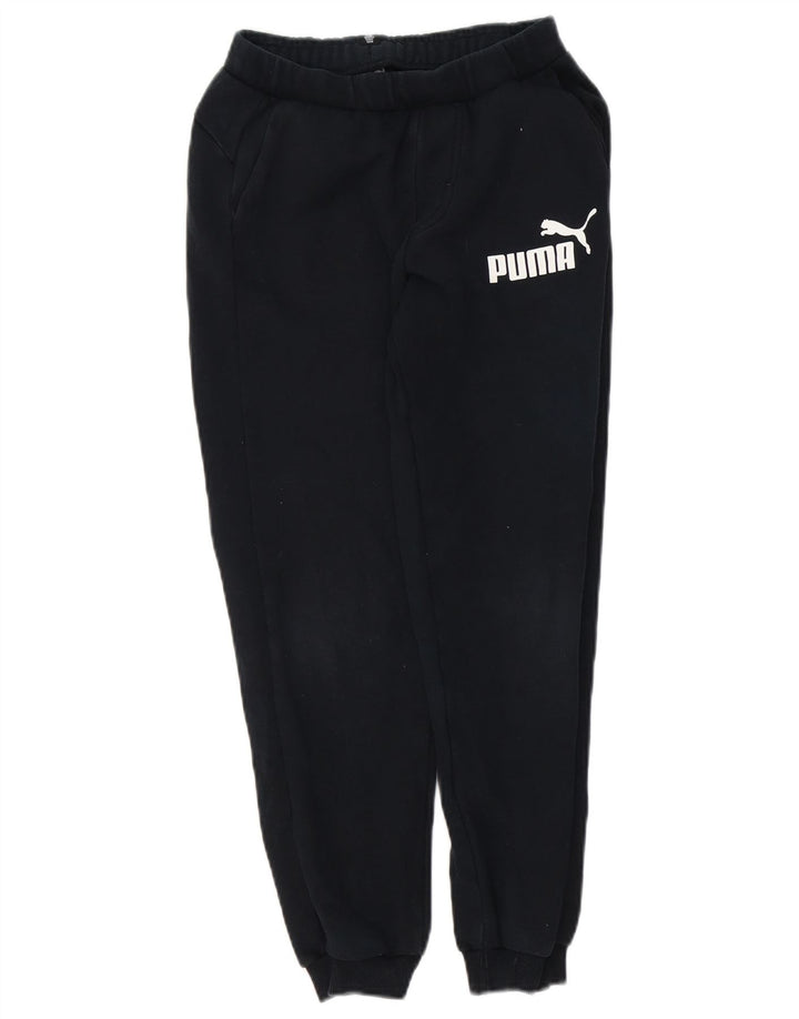 Puma Boys Graphic Calças de treino Joggers 11-12 anos preto