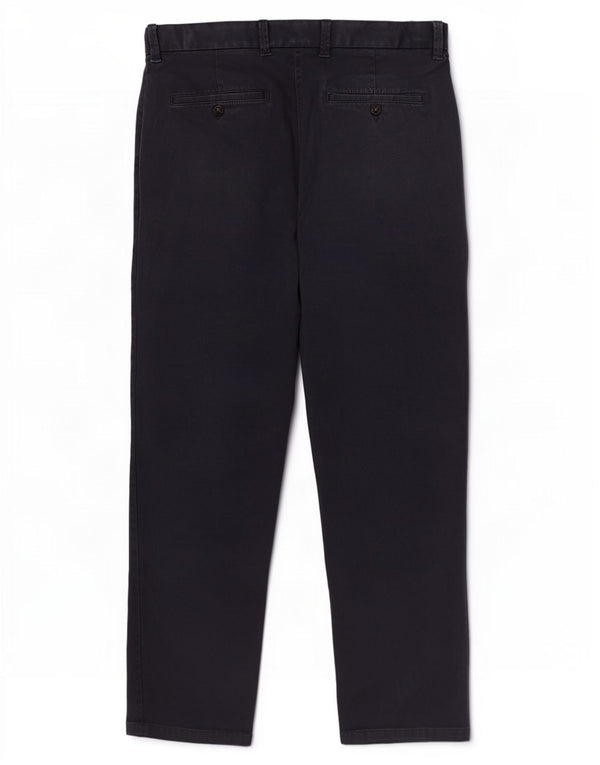 Calça chino reta masculina Marks & Spencer Blue Harbor W34 L29 marinho