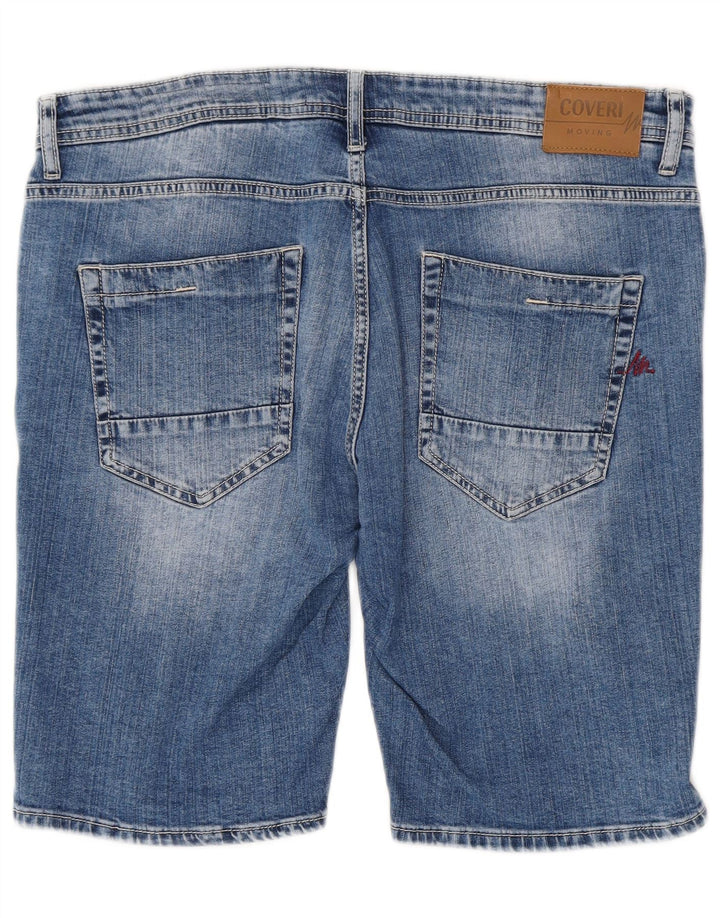 Shorts jeans masculino COVERI IT 52 XL W38 algodão azul