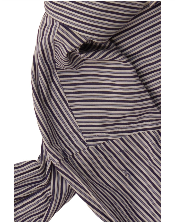 Camisa masculina Etro pequena listra azul