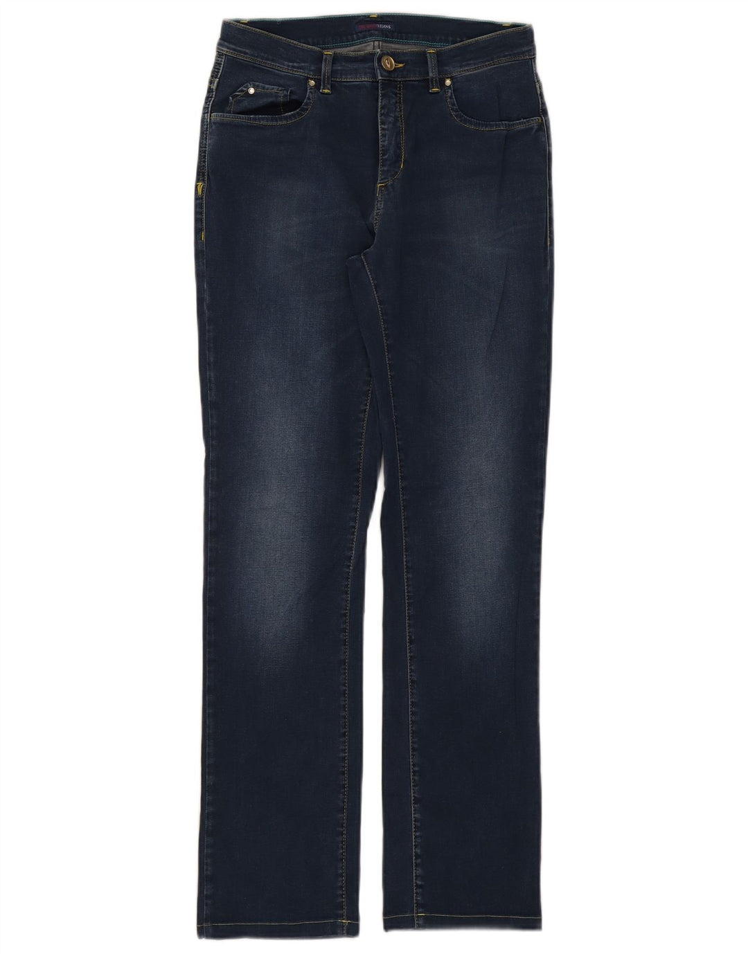 Jeans retos femininos TRUSSARDI W28 L29 algodão azul