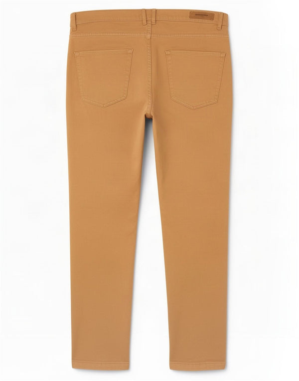 Zara Mens Slim Calça Casual EU 44 Grande W34 L30 Bege