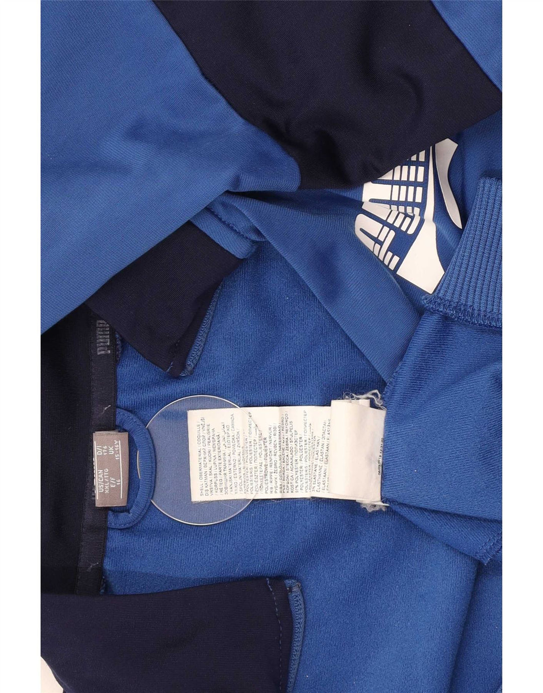 Jaqueta Puma Boys Graphic Tracksuit Top 15-16 Anos Azul Colorblock
