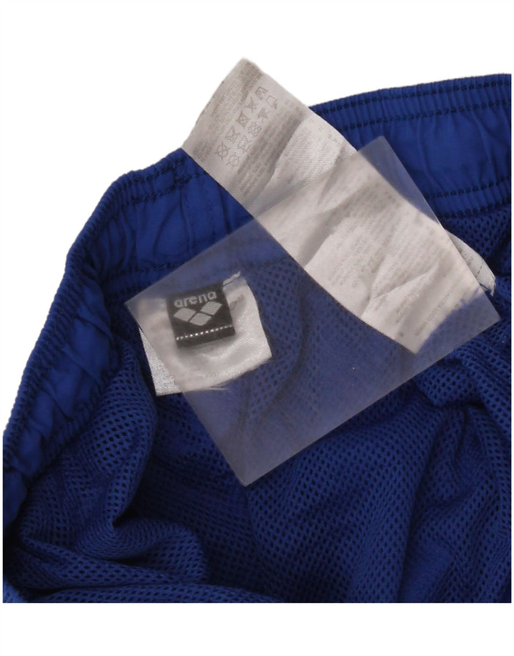 Arena Mens Graphic Sport Shorts Médio Azul Poliéster