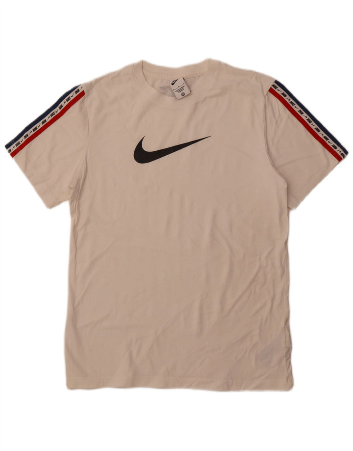 Camiseta Nike masculina gráfica Top médio algodão branco