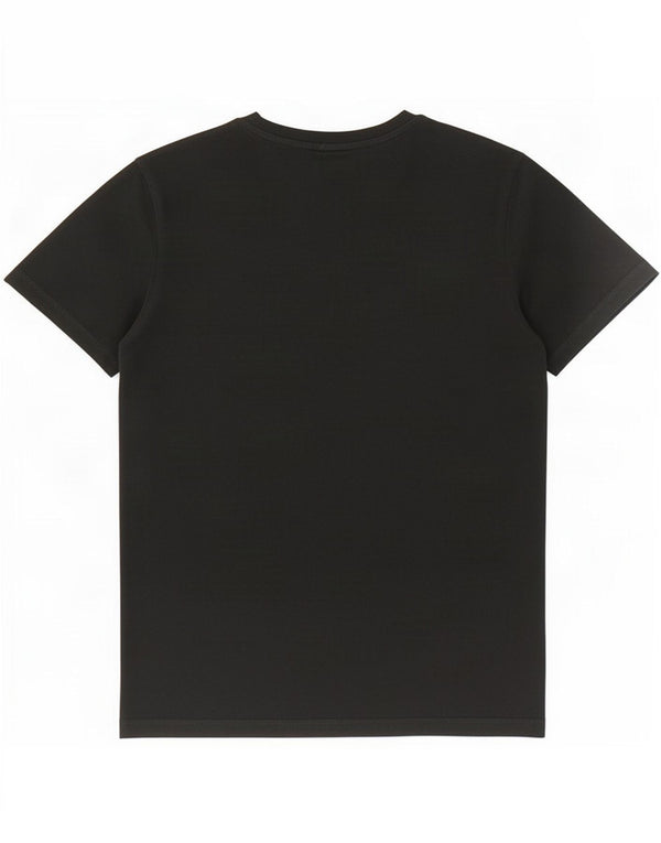 Camiseta gráfica masculina Jack & Jones Top médio algodão preto