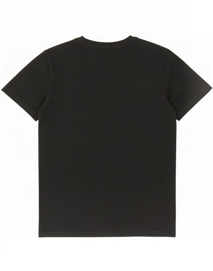 Camiseta gráfica masculina Jack & Jones Top médio algodão preto