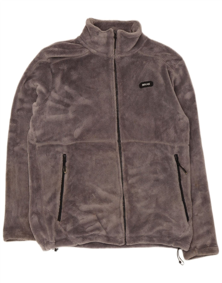 Jaqueta de lã masculina Brugi UK 42 XL poliéster cinza