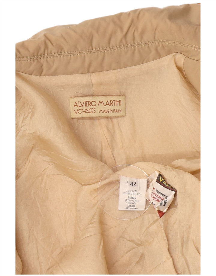 ALVIERO MARTINI Jaqueta blazer feminina Voyages 4 botões IT 42 médio bege