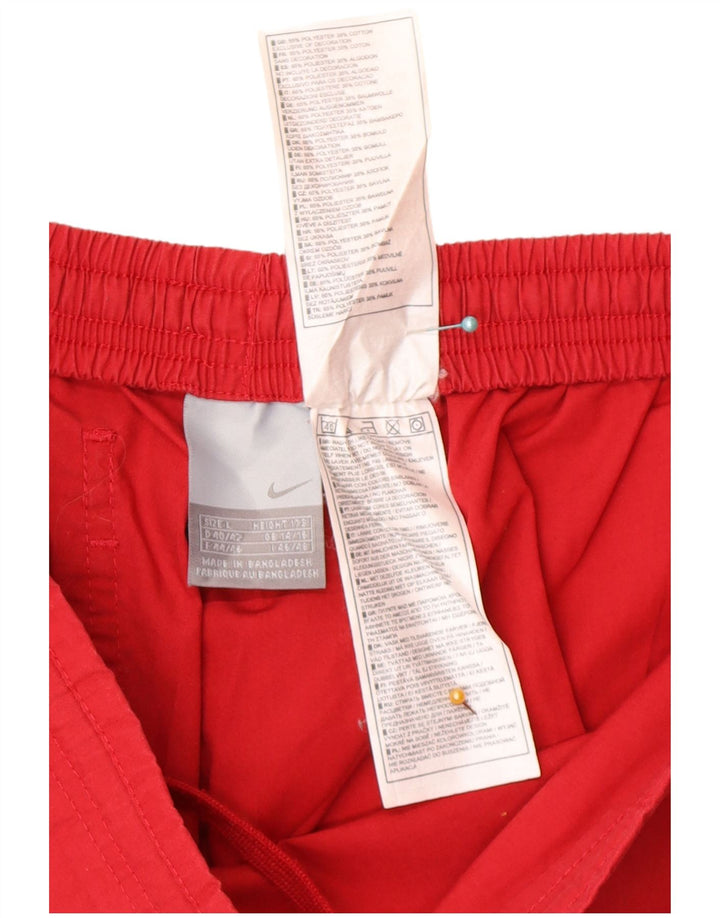 Calça Nike Cargo Feminina UK 14/16 Grande Poliéster Vermelho