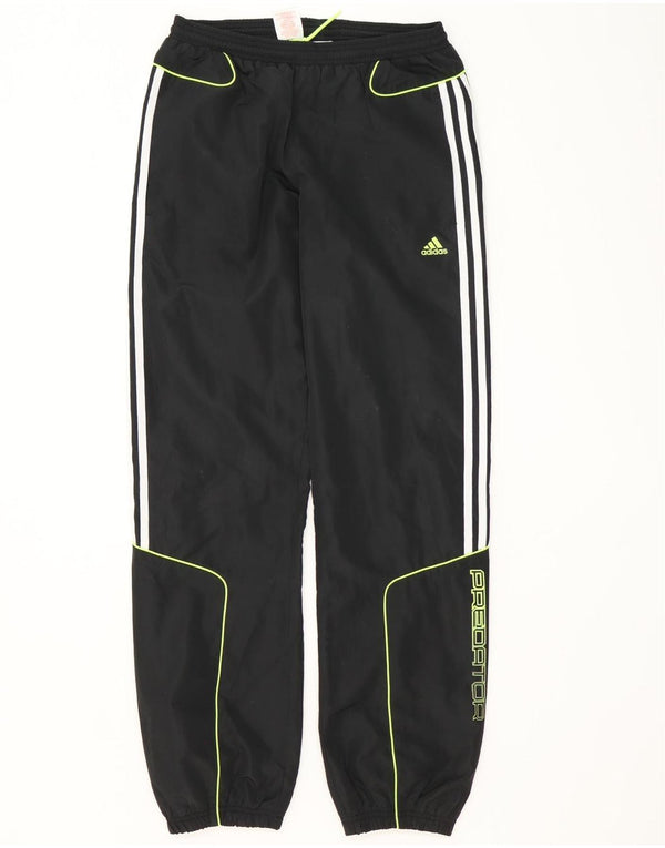 Adidas meninos calças de treino gráfico joggers 15-16 anos preto poliéster