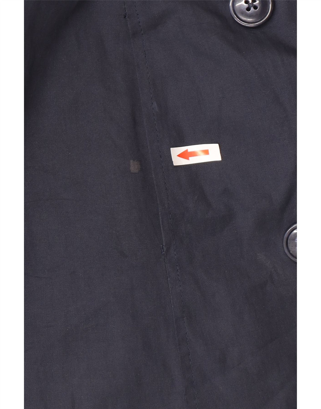Casaco Trench Feminino Naf Naf IT 48 XL Azul Marinho Algodão