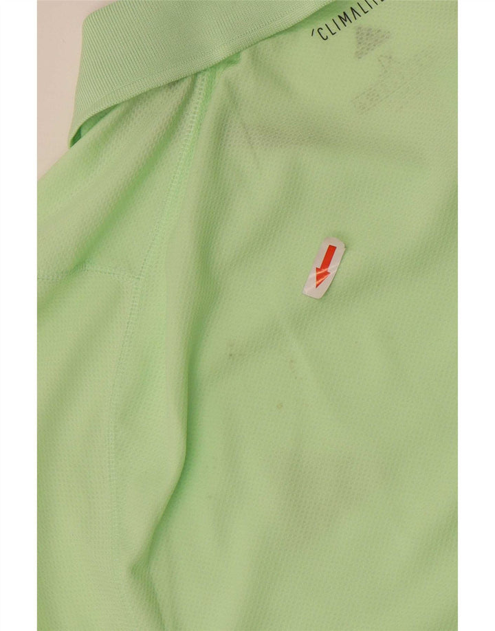Adidas Mens Climalite Polo Shirt XL Verde Poliéster
