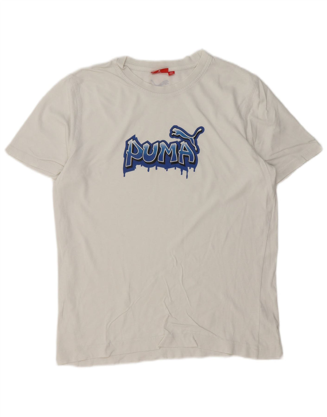 Puma Camiseta Masculina Graphic Top Médio Branco