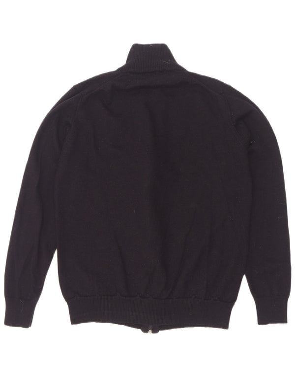 Suéter cardigã masculino Zara grande preto