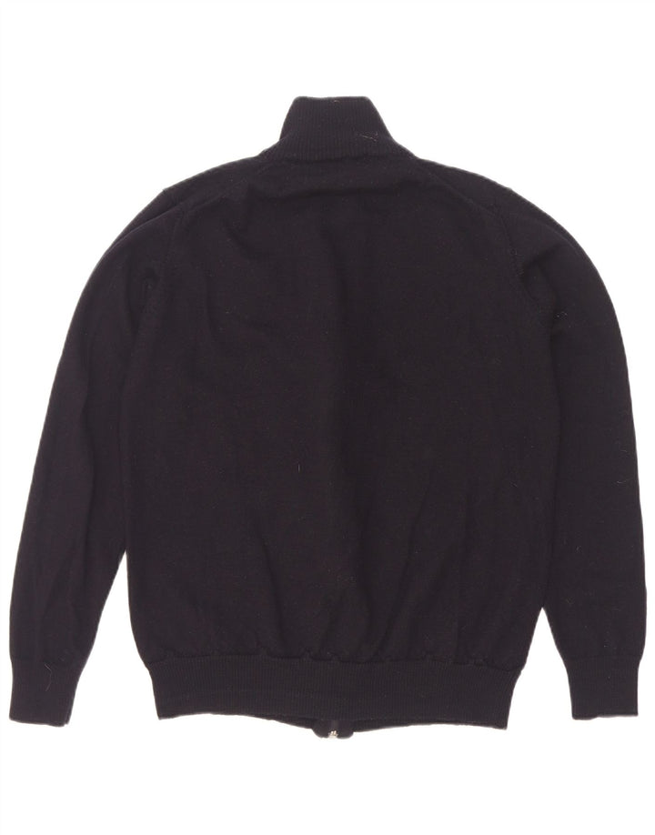 Suéter cardigã masculino Zara grande preto