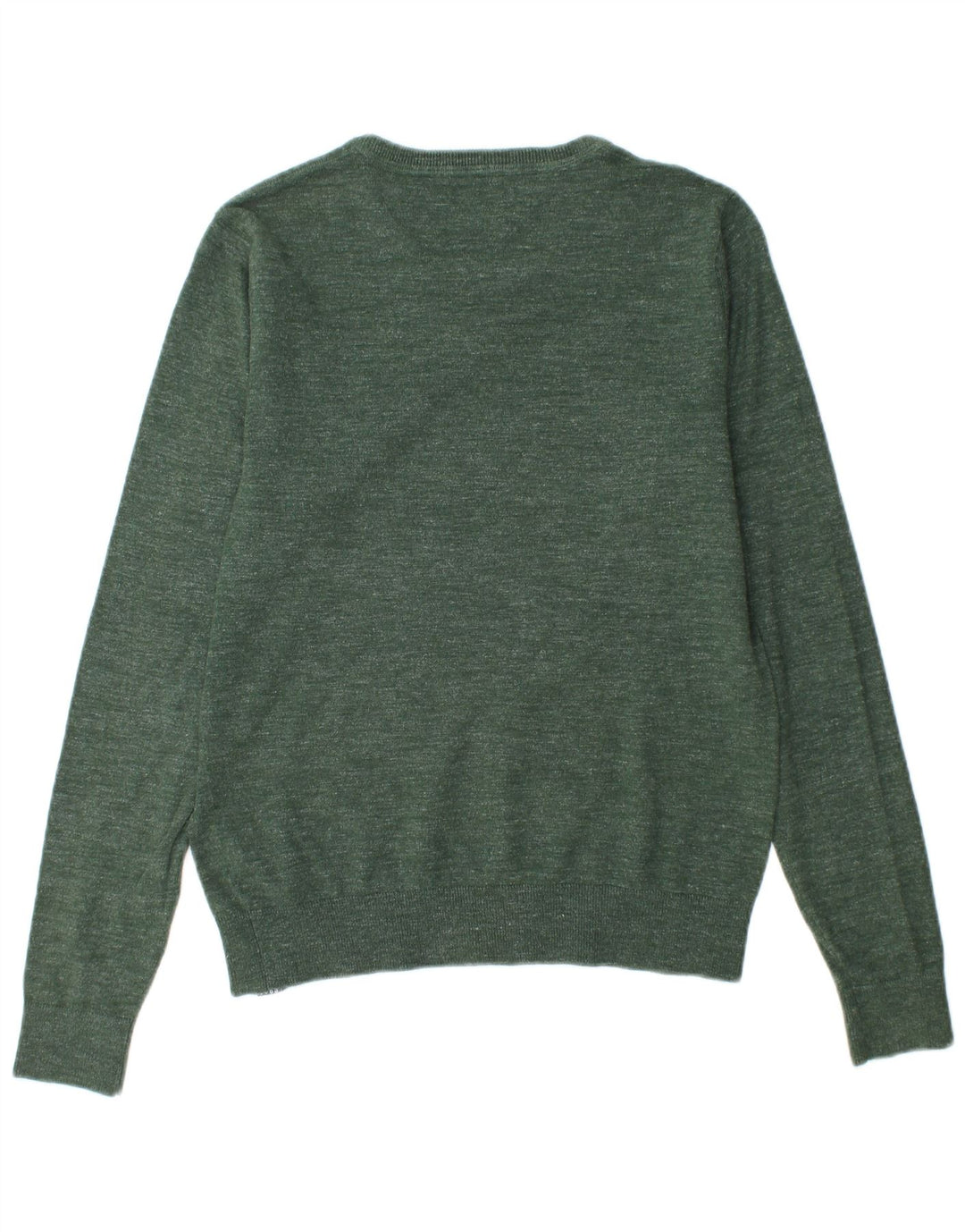 Suéter masculino TOMMY HILFIGER com gola redonda, algodão verde médio