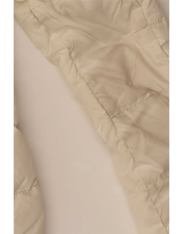 Jaqueta acolchoada feminina Tommy Hilfiger UK 14 médio off white poliéster