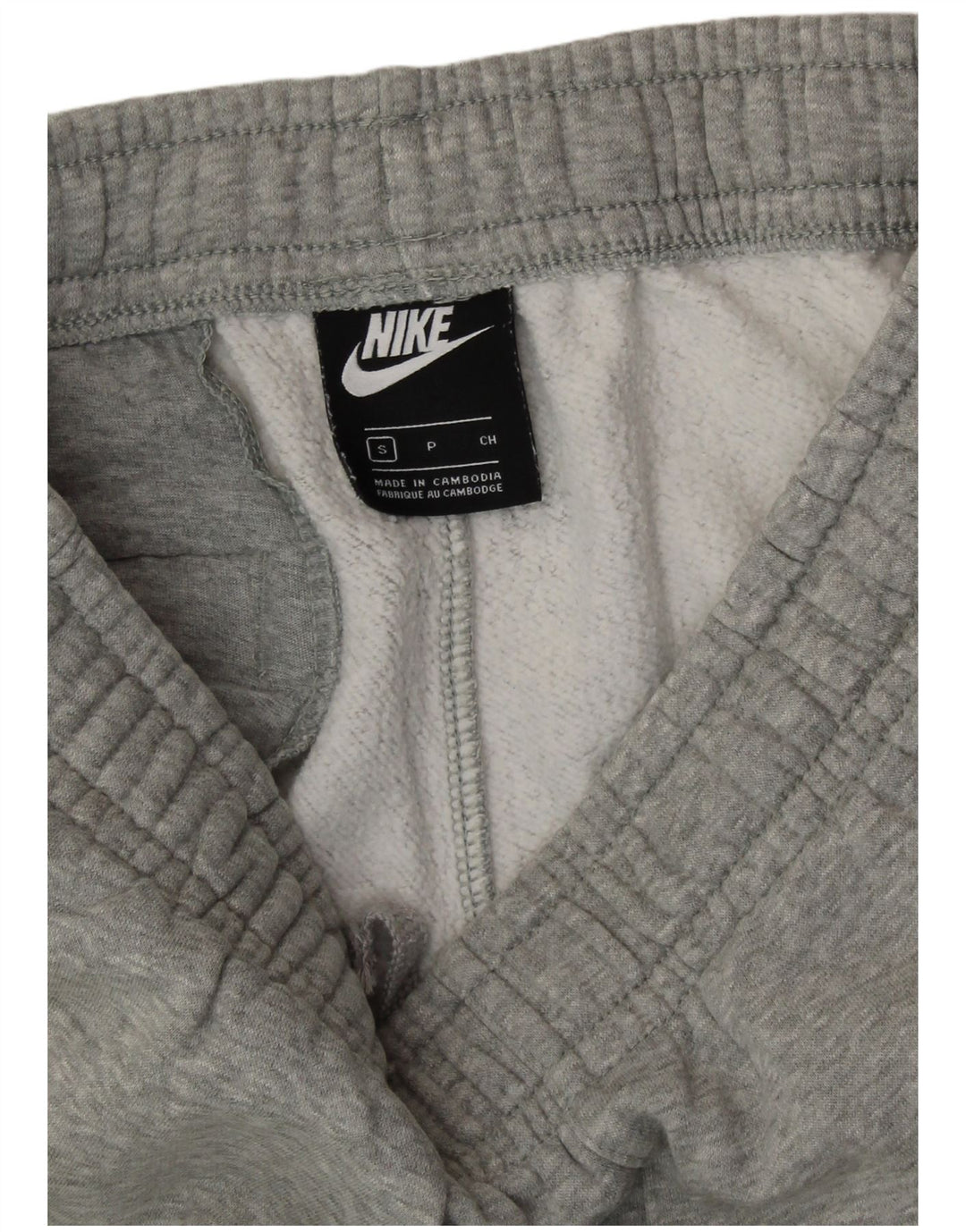 Calça de treino masculina NIKE Joggers pequeno cinza algodão