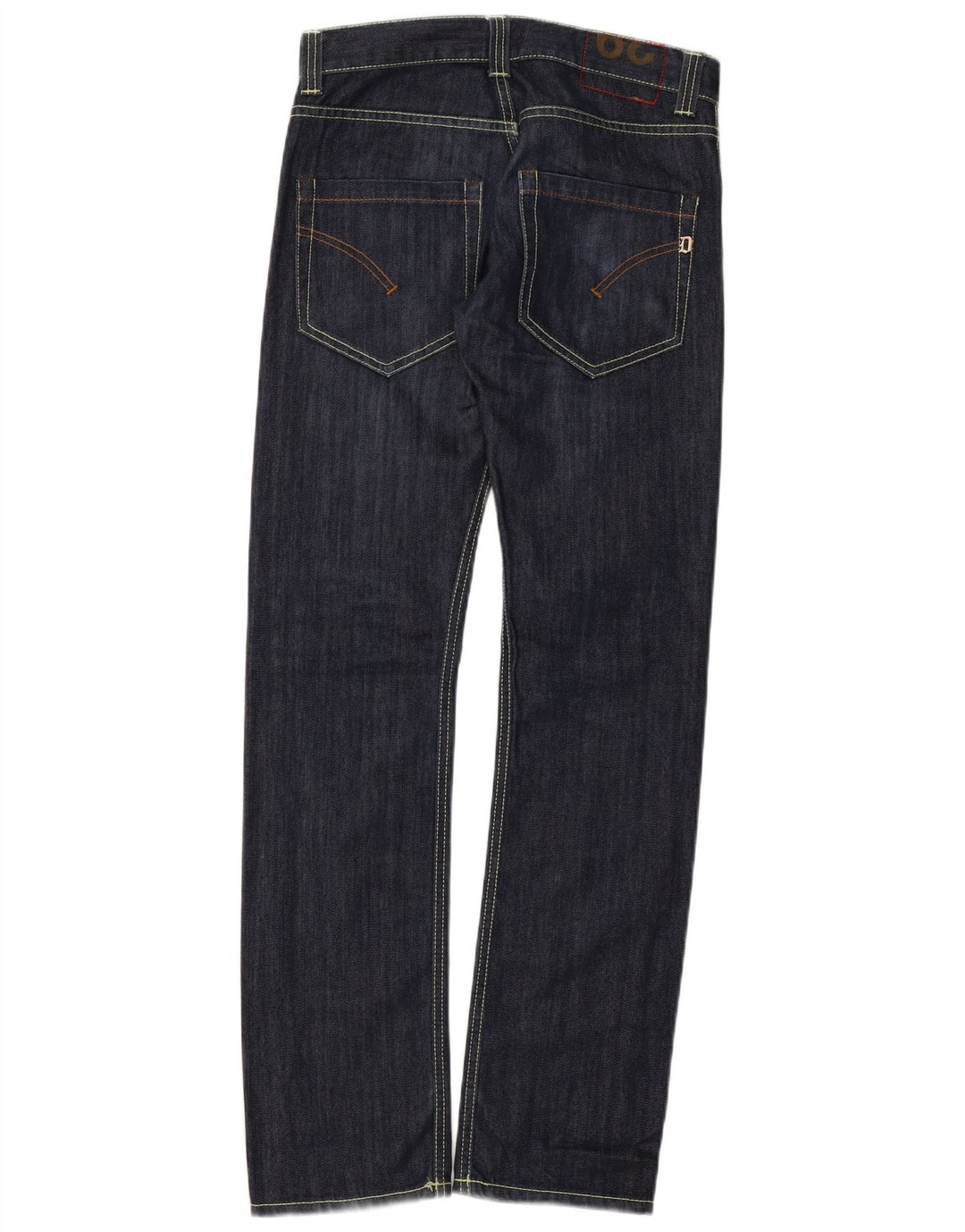 Jeans retos femininos Dondup W29 L32 algodão azul marinho
