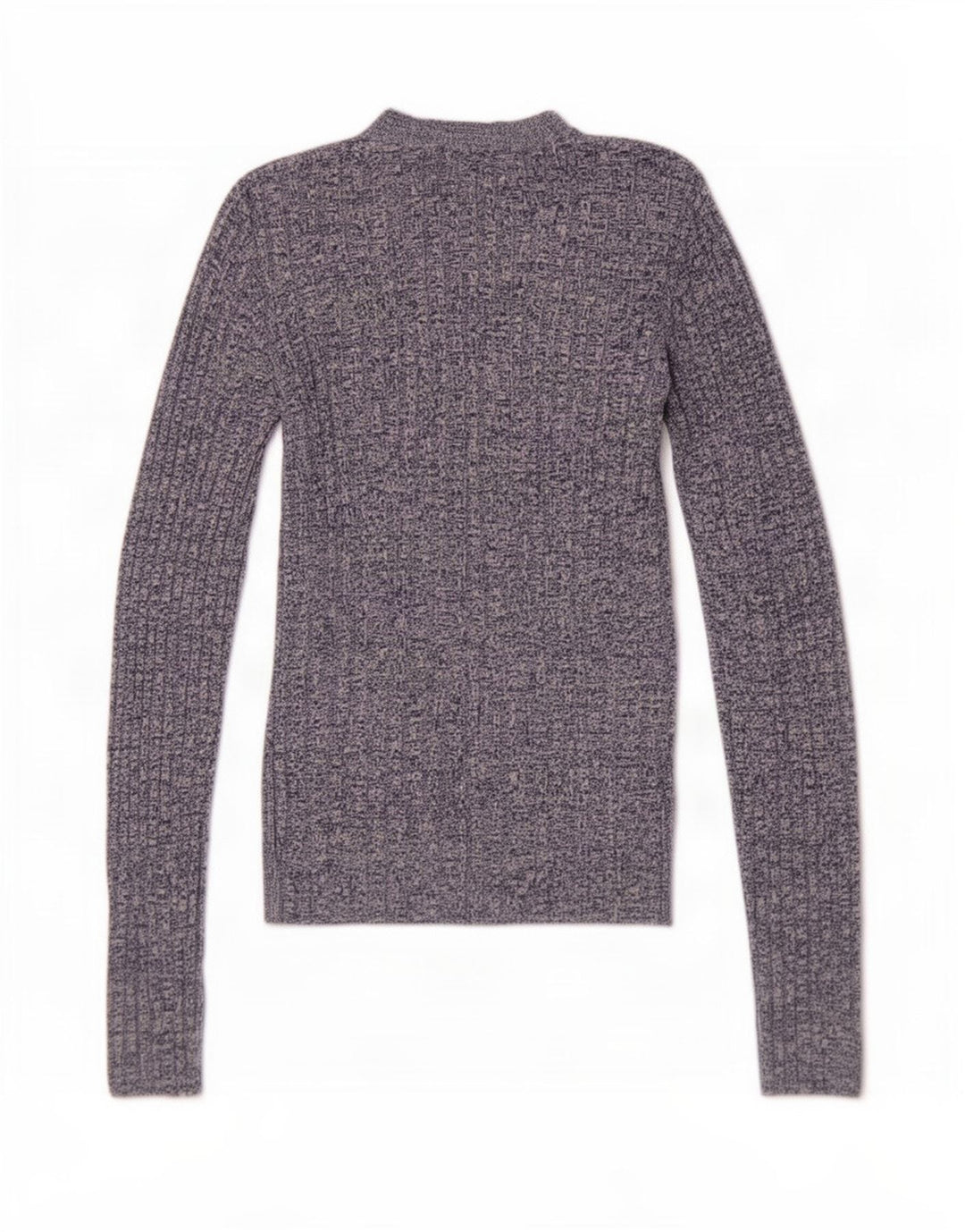 Suéter feminino Ted Baker com gola redonda tamanho 3 médio azul manchado